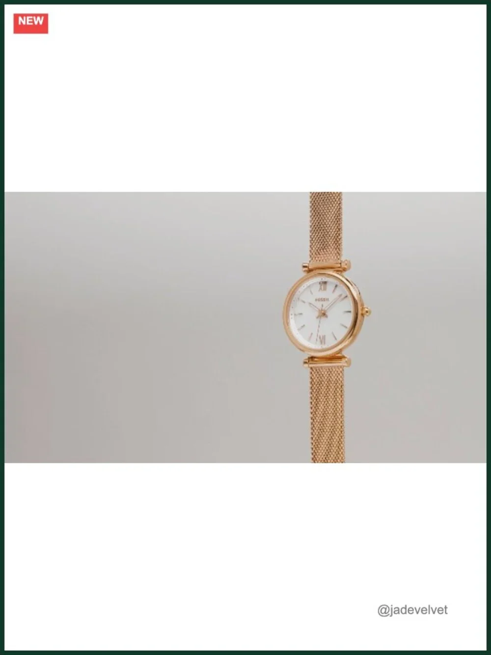 Fossil Carlie Mini Watch Set with Brown Leather Strap and Bracelet